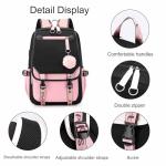 RETEN Anime Backpack for Girls, School Backpack with USB Port, Casual Daypack for Anime Lovers, Travel & Daily Use