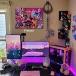 Framed Anime Jujotsu Kaisan Poster For Fans Kids Birthday Gifts-Manga Lovers Posters Canvas Art Print Manga Picture For Teen Girls/Boys Room Bedroom Wall Decor