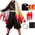 Kochou Cosplay Costume Full Set (Red, Large)