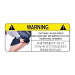 EARLFAMILY 5.1'' Funny Car Sticker for Warning Slap Decal Anime Vinyl JDM Window Wall DIY Scratch-Proof Decor