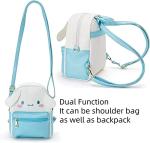 TUMPETY Anime Doll Cosplay Light Blue Bag Kawaii Mini Backpack Cute Back Pack Girl Handbag (Blue)