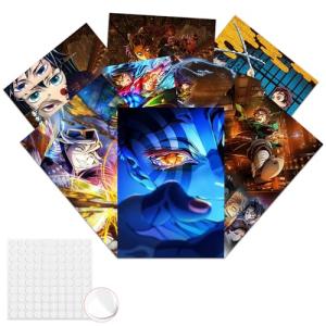 Babymiu Anime Wall Poster 8-Pack 11.5 x 16.5 INCH.Gifts Merch Party Supplies Unframed Version HD Printing Poster for Kids Room Club Wall Art Decor