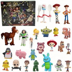 Advent Calendar 2025 Toys,24 Days Countdown Calendar to Christmas Surprise Set with Anime Figure, Ideal Xmas Gifts