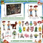 Advent Calendar 2025 Toys,24 Days Countdown Calendar to Christmas Surprise Set with Anime Figure, Ideal Xmas Gifts