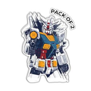 IMPERIAL VIBES - Gundam Love Sticker - Vinyl Decal Car – Indoor and Outdoor Use – Waterproof for Waterbottle Stickers, Laptop, iPad, Wall décor - Gundam Stickers for Car Bumper 2 Pack 5 inches Imp-109