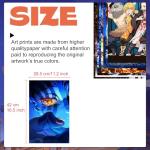 Babymiu Anime Wall Poster 8-Pack 11.5 x 16.5 INCH.Gifts Merch Party Supplies Unframed Version HD Printing Poster for Kids Room Club Wall Art Decor