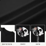Kelxjia Oversized Graphic Tshirts for Men Japanese Streetwear Shirts Vintage Harajuku T Shirts Drop Shoulder Designer Tees(Black,M)