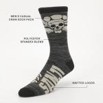 Bioworld One Piece (Live Action) Luffy, Zoro, Nami, Usopp and Sanji Mens Casual Crew Socks 4 Pack