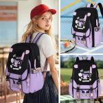 Roffatide Anime Print Business Casual Laptop Backpack Lunch Bag Shoulders Travel Hiking Daypacks Rucksack 17 Inch C