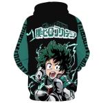 CHLOBLOM Adult Deku Hoodies Cosplay Costume Shoto Novelty Pullover Sweatshirt (S, Color 10)