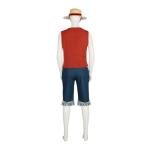 VintageCos Men's Anime Classic Suit with Straw Hat for Halloween (XXL)