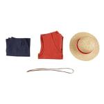 VintageCos Men's Anime Classic Suit with Straw Hat for Halloween (XXL)