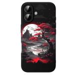 FEWGEY for 17 Case Anime Compatible with Magsafe, Silicone Black Cute Japanese Anime Design Magnetic Shock Proof Heavy-Duty Protection Phone Case for Men Boys Women Girls