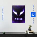 Displate Metal Poster Solo Leveling - Arise - Eyes of The Abyss - Metal Sign Anime Canvas Print - Collectible Gift - Premium Wall Decorations Room Decor Gifts Movie Posters - 12.6x17.7 in