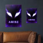 Displate Metal Poster Solo Leveling - Arise - Eyes of The Abyss - Metal Sign Anime Canvas Print - Collectible Gift - Premium Wall Decorations Room Decor Gifts Movie Posters - 12.6x17.7 in