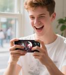 FEWGEY for 17 Case Anime Compatible with Magsafe, Silicone Black Cute Japanese Anime Design Magnetic Shock Proof Heavy-Duty Protection Phone Case for Men Boys Women Girls