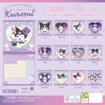 Pyramid International KUROMI (Dream Without Fear) 2026 Square Wall Calendar – Official 16-Month Sanrio Calendar with Bold Art – Kawaii Gift for Fans of Japanese Pop Culture & Anime