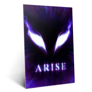 Displate Metal Poster Solo Leveling - Arise - Eyes of The Abyss - Metal Sign Anime Canvas Print - Collectible Gift - Premium Wall Decorations Room Decor Gifts Movie Posters - 18.9x26.6 in