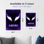 Displate Metal Poster Solo Leveling - Arise - Eyes of The Abyss - Metal Sign Anime Canvas Print - Collectible Gift - Premium Wall Decorations Room Decor Gifts Movie Posters - 18.9x26.6 in