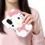 CLQLC Anime Cat Soft Silicone Case for iPhone 16,Fashion Kawaii Soft Silicone Animal tective Gel Shockof Gel Back Cover