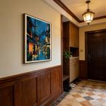 GLOBEFLY Framed Tokyo Tea House Canvas Wall Art Japanese City Street Coffee Decor painting Pictures Anime Posters Prints for living room Bathroom Bedroom Office Home Decoration12x16 inch