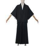 GRACEART Traditional Samurai Hakama Uniform Kurosaki Cosplay Costume Outfit Black Cloak Kimono