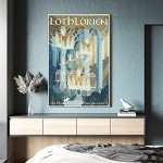 Vintage Lothlorien Travel Poster - Anime Wall Art