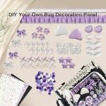 Ita Bag,DIY Pin Display Bag with Insert and Accessories,4 Color Anime Kawaii Ita Crossbody Purse with Adjustable Straps,Lace Cute Itabag with Clear Pocket, Y2K Shoulder Bags for Women(Black)