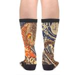 Japanese Warrior Fighting Giant Salamander Unisex Adult Fun Cool 3D Print Colorful Athletic Sport Novelty Crew Tube Socks