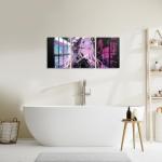 Erosebridal Japanese Anime Canvas Wall Art, Anime Girl Artwork Posters Kawaii Japanese Style Picture Wall Decor Cartoon Japan Animation Painting For Boys Teens Adult Living Room Decor 12"X 16"