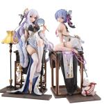 QAHEART Rem/Remu Figures, Re:0 Emilia Anime Figure Statues Anime Action Figurine Ornaments for Fans 23CM/9.1INCH