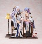 QAHEART Rem/Remu Figures, Re:0 Emilia Anime Figure Statues Anime Action Figurine Ornaments for Fans 23CM/9.1INCH