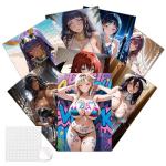 Babymiu Anime Hentai Sexy Hot Girl Wall Poster 8-Pack 11.5 x 16.5 INCH.Anime Gifts Merch Party Supplies Unframed Version HD Printing Poster for Room Club Wall Art Decor Style B