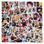 100pcs Japanese Demon Manga Slayer Stickers Mixed Pack,Lovely Cartoon Characters Decals Cartoon Anime Sticker for Kids Teens Waterproof Stickers for Water Bottle Laptop Skateboard Guitar (GM100)