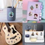 100pcs Japanese Demon Manga Slayer Stickers Mixed Pack,Lovely Cartoon Characters Decals Cartoon Anime Sticker for Kids Teens Waterproof Stickers for Water Bottle Laptop Skateboard Guitar (GM100)