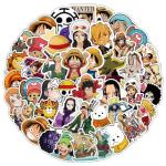 50pcs Anime One Piece Cartoon Stickers for Kids,Vinyl Waterproof Decal for Water Bottle Laptop Toy Sticker for DIY Decorate Bumper Phone Hard Hat Kids Teens Gifts (zshz)