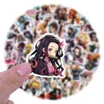 100pcs Japanese Demon Manga Slayer Stickers Mixed Pack,Lovely Cartoon Characters Decals Cartoon Anime Sticker for Kids Teens Waterproof Stickers for Water Bottle Laptop Skateboard Guitar (GM100)