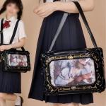 Lifelix Ita Bag for Girl Anime Shoulder Crossbady Bag with Pin Display for Cosplay