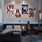 Babymiu Anime Hentai Sexy Hot Girl Wall Poster 8-Pack 11.5 x 16.5 INCH.Anime Gifts Merch Party Supplies Unframed Version HD Printing Poster for Room Club Wall Art Decor Style B