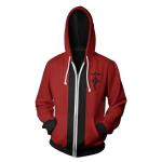 CHLOBLOM Edward Elric Cosplay Costume 3D Hoodie Zipper Jacket Pullover Sweatshirt (Medium, Color 1)