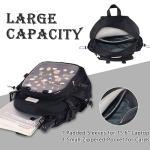 ZJYJING Ita Backpack with Pin Display Insert School Backpack for Girls Cute Ita Bag for Anime Badge Display (Black)