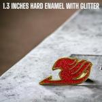 FAIRY TALE PIN EMAMEL FAIRYTAIL PIN FAIRY TAIL EMBLEM FAIRYTAIL SYMBOL FAIRY TAIL MERCH FAIRY TAIL MERCH FAIRTAIL GIFT (BLACK)