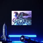 Displate Metal Poster Solo Leveling - Key Arts - Sung Jinwoo - Metal Sign Anime Canvas Print - Collectible Gift - Premium Wall Decorations Room Decor Gifts Movie Posters - 12.6x17.7 in