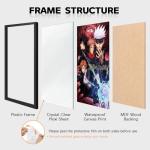 4PC[Black Framed] Jujutsu Kaisen Poster For Fans Kids Room Bedroom Wall Decor-Jujutsu Kaisen Anime Posters Canvas Prints Picture For Teen Boy Girls Gifts