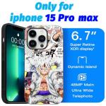 TNOLTK 3D iPh 15 pro max Case Anime Motion Anime Phone Case Shockproof Soft TPU Anti-Scratch Non-Slip Japanese Manga Case for iPh 15 pro max