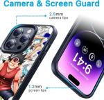 TNOLTK 3D iPh 15 pro max Case Anime Motion Anime Phone Case Shockproof Soft TPU Anti-Scratch Non-Slip Japanese Manga Case for iPh 15 pro max