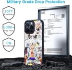 TNOLTK 3D iPh 15 pro max Case Anime Motion Anime Phone Case Shockproof Soft TPU Anti-Scratch Non-Slip Japanese Manga Case for iPh 15 pro max