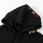 Dragon Embroidered Streetwear Hoodie for Men