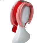 AIUKAKP Anime Cosplay Costume Anime Dress Red Cosplay Ouftits With Wig Halloween Women