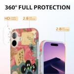 GEQCDBN Compatible with iPhone 17 Case, Trendy Cute Anime Girly Soft Slim TPU Shockproof Aesthetic Protective Phone Case Cover for Women Girls 6.1"